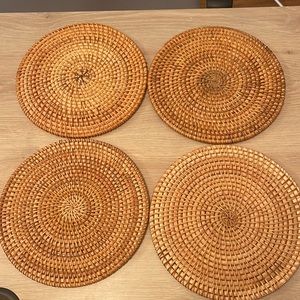 Rattan Trivets for Hot Pots and Pans,Rattan Drink Coasters ,Exotic Handmade